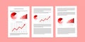 Business documents, Paperwork or Business reports on pink background Royalty Free Stock Photo