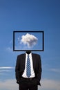 Business dreamer and cloud Royalty Free Stock Photo