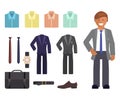 Business dress code infographics Royalty Free Stock Photo