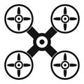 Business drone icon, simple style