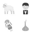 Business, ecology, profession and other web icon in monochrome style. leaves, vegetable, seasoning, icons in set