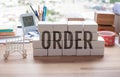 Business ecommerce or online shopping concepts with product box order growing Royalty Free Stock Photo