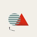 Business and economy global growth vector concept. Symbol of success, development, progress. Minimal illustration