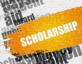 Scholarship on White Wall.