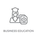 business education linear icon. Modern outline business educatio