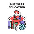 Business Education Seminar Vector Concept Color