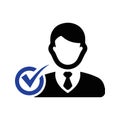 business employee check icon