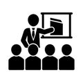 Business Employee Training Chart Icon Vector Design Royalty Free Stock Photo