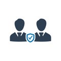 Business employees security icon Royalty Free Stock Photo