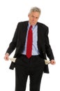 Business with empty pockets Royalty Free Stock Photo