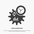 Business, engineering, management, process Icon. glyph vector gray symbol for UI and UX, website or mobile application Royalty Free Stock Photo