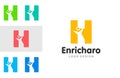 Children Logo enrichment for Kids Initials Letter H symbol