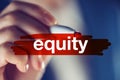 Business equity concept Royalty Free Stock Photo
