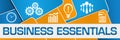 Business Essentials Blue Orange Rounded Squares Texture Symbols