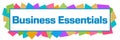 Business Essentials Colorful Random Shapes Horizontal