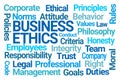 Business Ethics Word Cloud Royalty Free Stock Photo