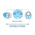 Business ethics concept icon