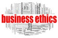 Business Ethics word cloud Royalty Free Stock Photo