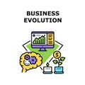 Business Evolution Develop Vector Concept Color