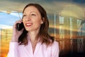 business woman on the mobile phone Royalty Free Stock Photo