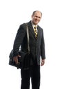 business executive leather attache travel bag
