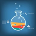 Business experiment, Colorful vector design