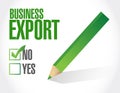 business export check list illustration Royalty Free Stock Photo