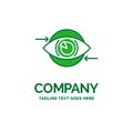 Business, eye, marketing, vision, Plan Flat Business Logo templa