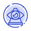 Business, Eye, Modern, Of, Providence Blue Dotted Line Line Icon