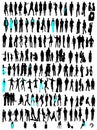 Business, fashion variety silhouettes