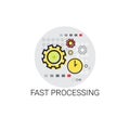 Business Fast Processing Workflow Brainstorming Icon