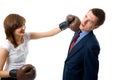 Business fight Royalty Free Stock Photo