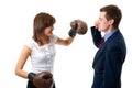 Business fight Royalty Free Stock Photo