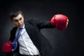 Business fighter Royalty Free Stock Photo