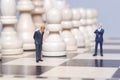 Business Figurine and chess