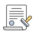 Business fill inside vector icon which can easily modify or edit
