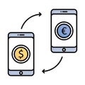 Business fill inside vector icon which can easily modify or edit