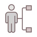 Business fill inside vector icon which can easily modify or edit