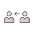 Business fill inside vector icon which can easily modify or edit