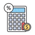 Business fill inside vector icon which can easily modify or edit