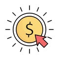 Business fill inside vector icon which can easily modify or edit