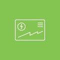 Business and finance, analytic icon - Vector. Simple element illustration from UI concept. Business and finance, analytic icon -