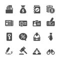 Business and finance icon set, vector eps10