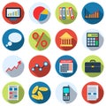 Business and finance icons collection