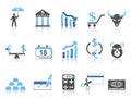 Business and Finance Icons set Royalty Free Stock Photo