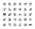 Business and finance icons set. Icons for business, management, finance, money, finance, payments, banking, marketing