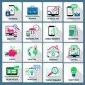 Business finance loan commerce icons