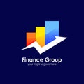 Business finance logo design template