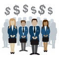 Business and finance people vector illustration