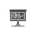 Business finance presentation vector icon